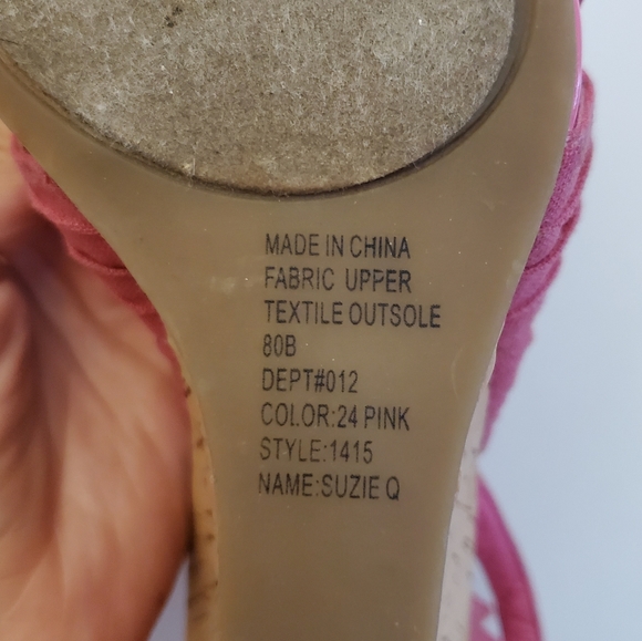 Bakers pink cork wedges - Picture 2 of 3